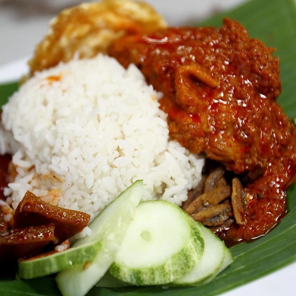nasi lemak ayam sambal